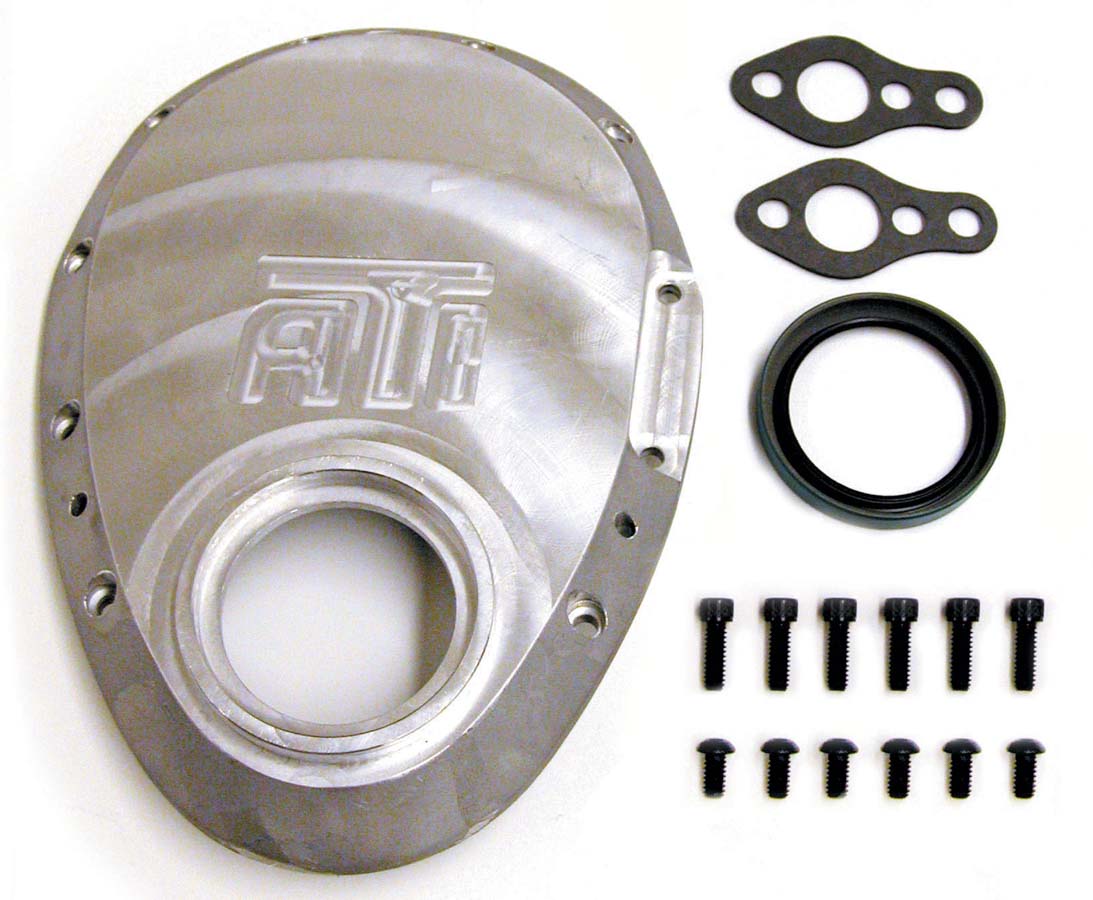 ATI PERFORMANCE Natural Aluminum 1 Piece SBC Timing Cover P/N 925500 eBay