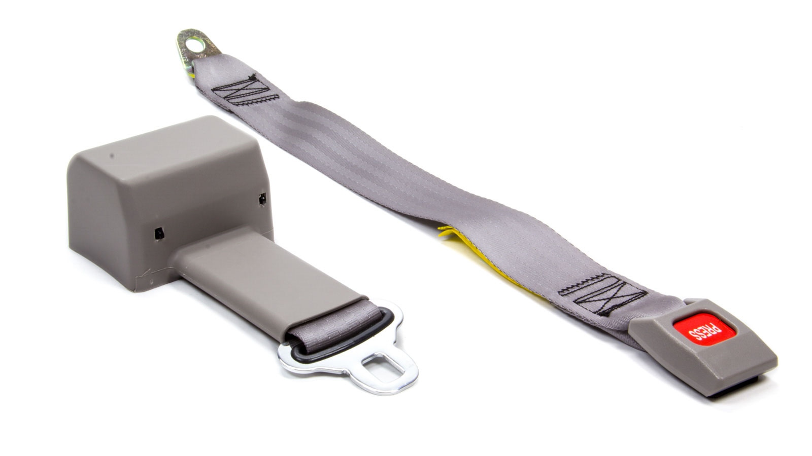 BEAMS SEATBELTS Gray Retractable Push Button Buckle Lap Seat Belt P/N 2312265 eBay