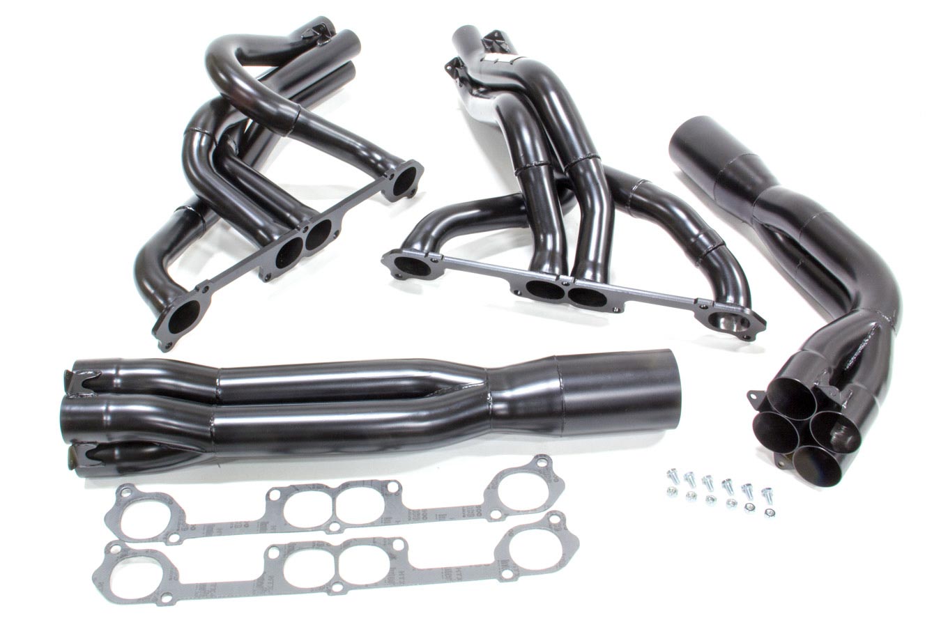 BEYEA CUSTOM HEADERS SBC Black Dirt Late Model Headers P/N DLMTY913D4