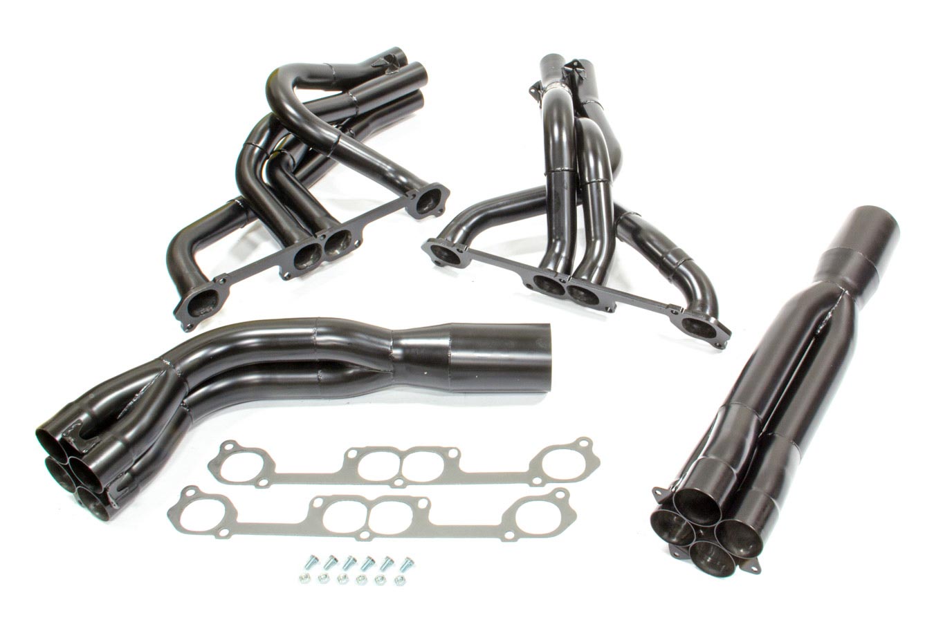 BEYEA CUSTOM HEADERS SBC Black Dirt Late Model Headers P/N DLMTY913T47