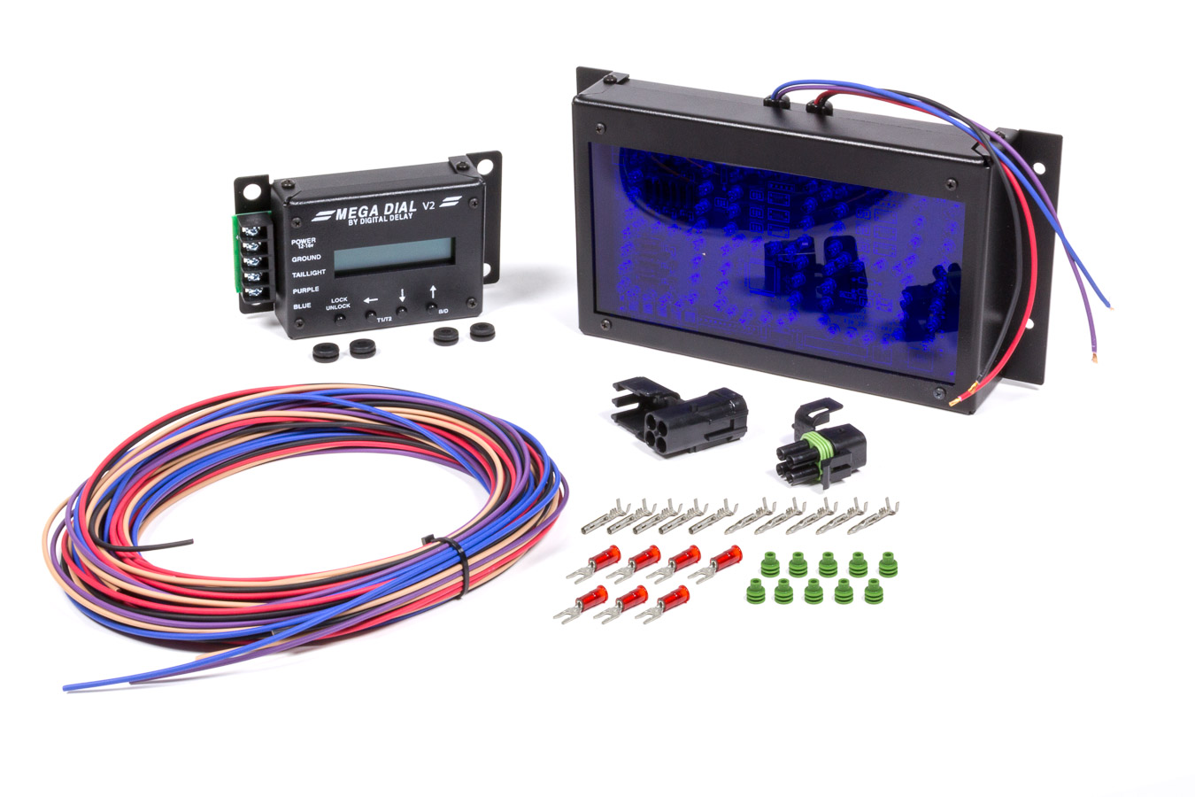 Digital Delay MEGA DIAL V2 Black Single View LED Dial In Board 1060B