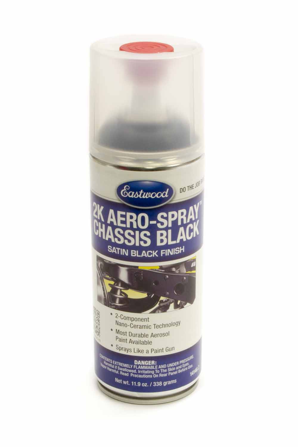 Eastwood Paint Aerospray Chassis Ceramic Urethane Black 12 oz Aerosol P