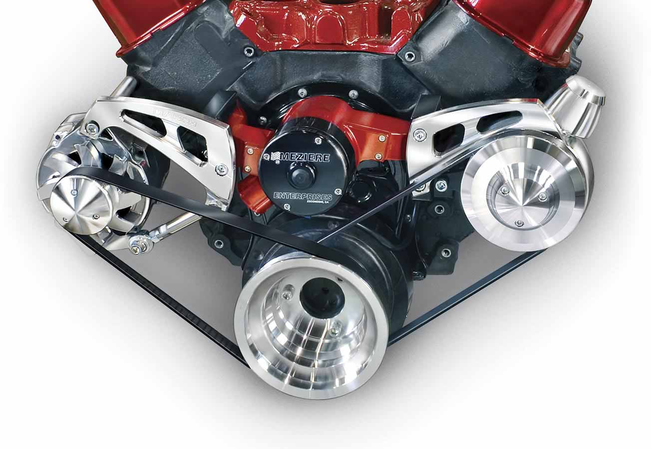 March Performance Aluminum Big Block Chevy Serpentine Pulley Kit P/N