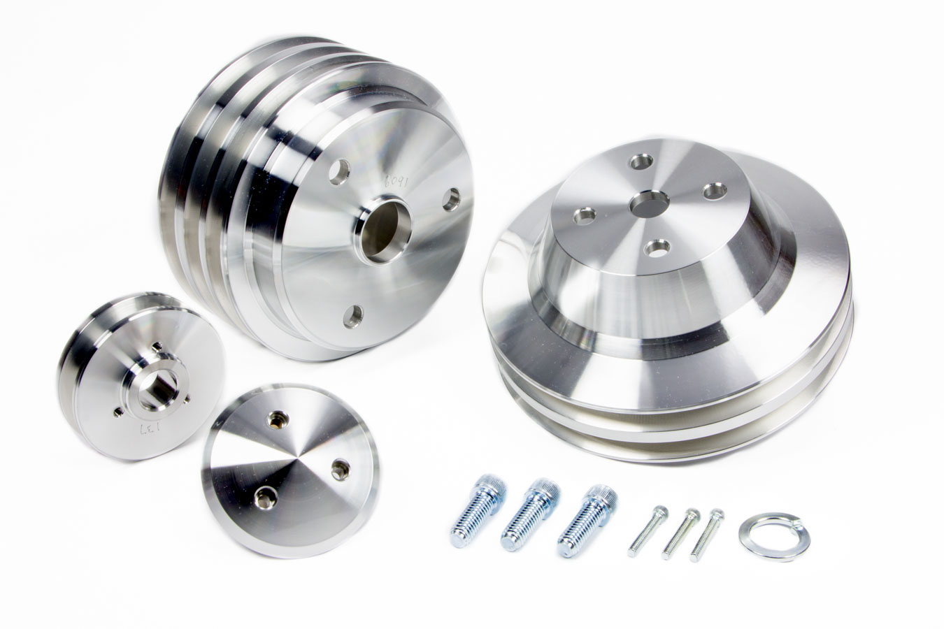 MARCH PERFORMANCE Aluminum SBC VBelt Performance Series Pulley Kit P/N