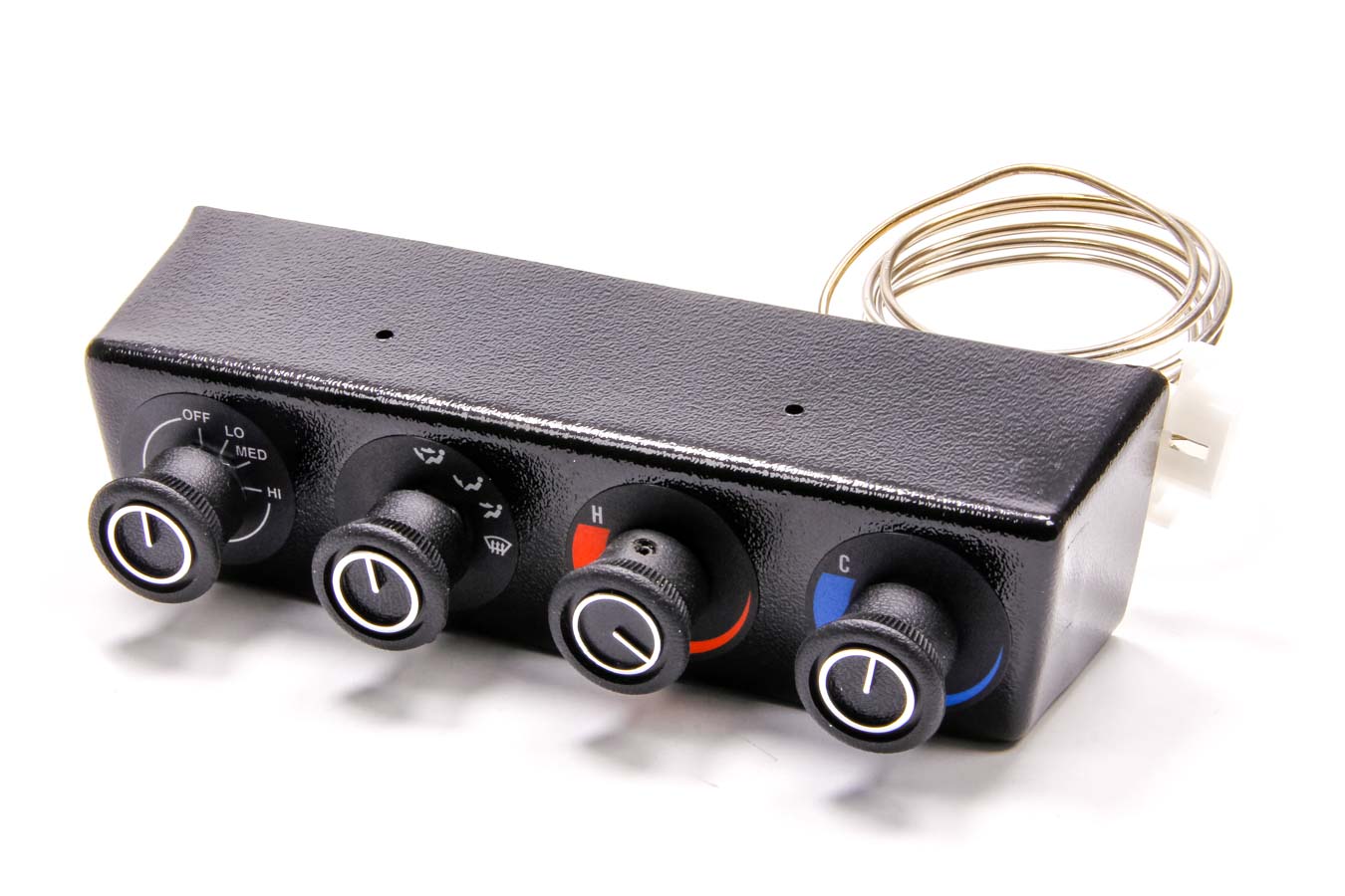 VINTAGE AIR Black 4 Knob Gen II Base Model Climate Control Panel P/N