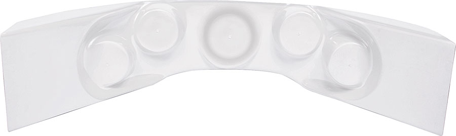 Allstar Performance 23243 Fiberglass Black Curved Gauge Mounting Panel