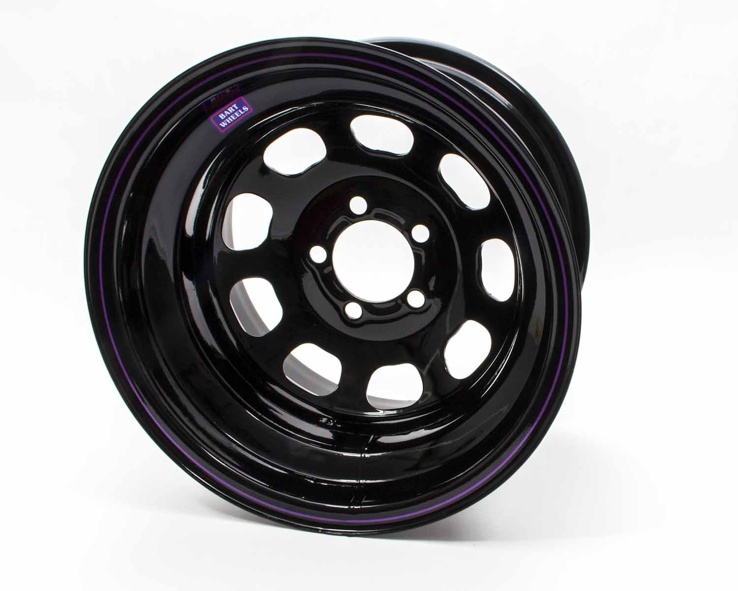 Bart Wheels - Reinforced Center - 15x10 in - 4in BS - 5x4.5 - Steel - Black...