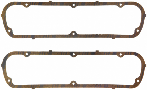 Felpro Small Block Chevy Cork Blue Stripe Valve Cover Gaskets Pair SBC