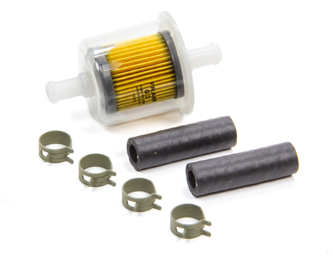 FRAM 3/8" Hose Barb 5 Micron Paper Element Fuel Filter P/N G3