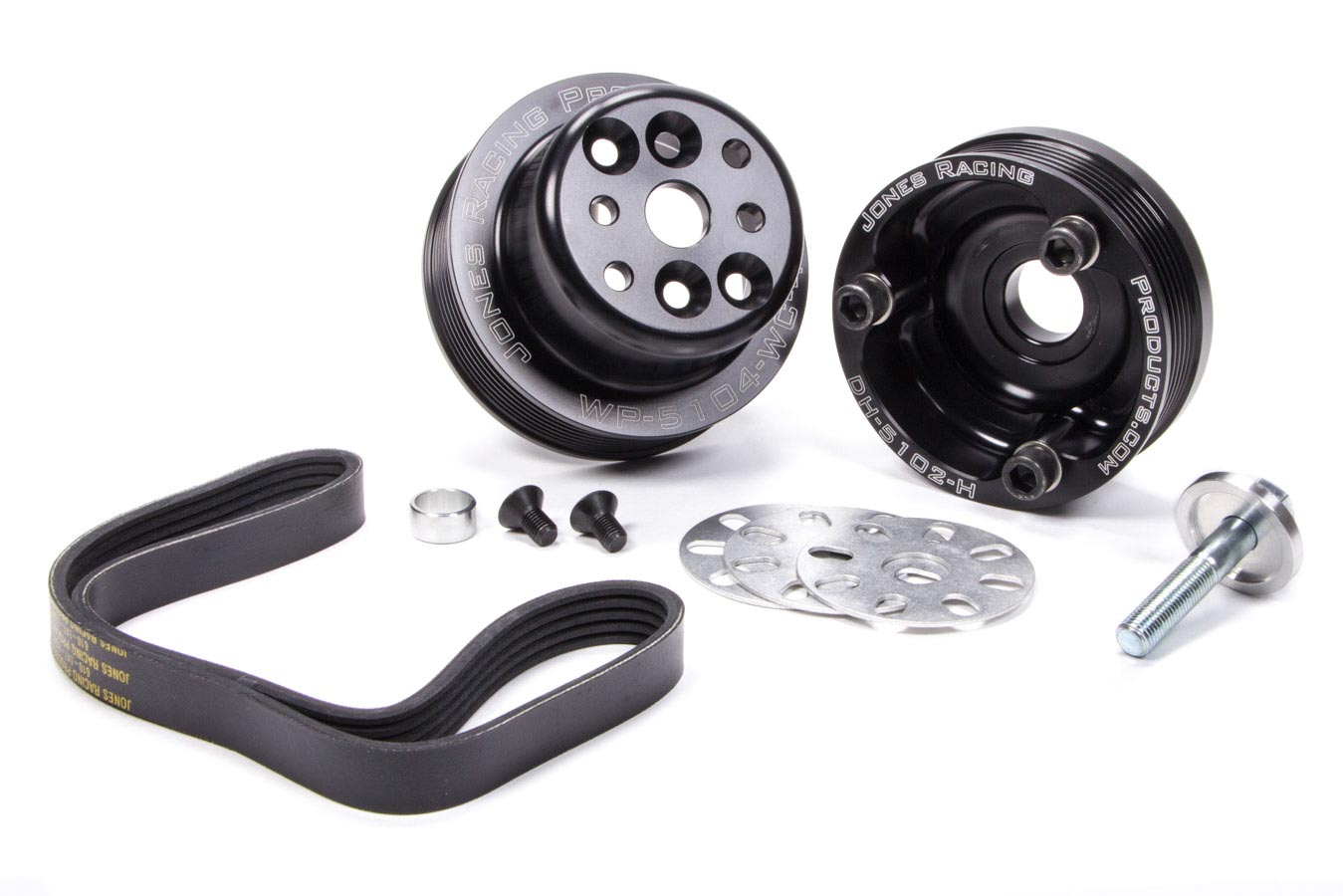 Jones Racing Products Aluminum Sbc Serpentine Pulley Kit P/N
