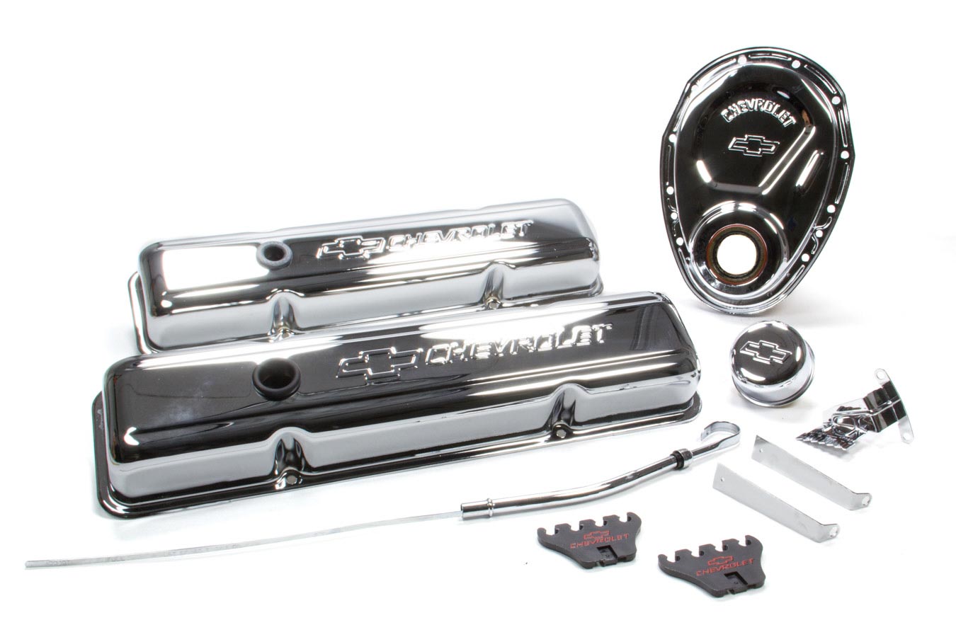 Proform Small Block Chevy Chevy Logo Chrome Engine Dress Up Kit P/N 141001 eBay