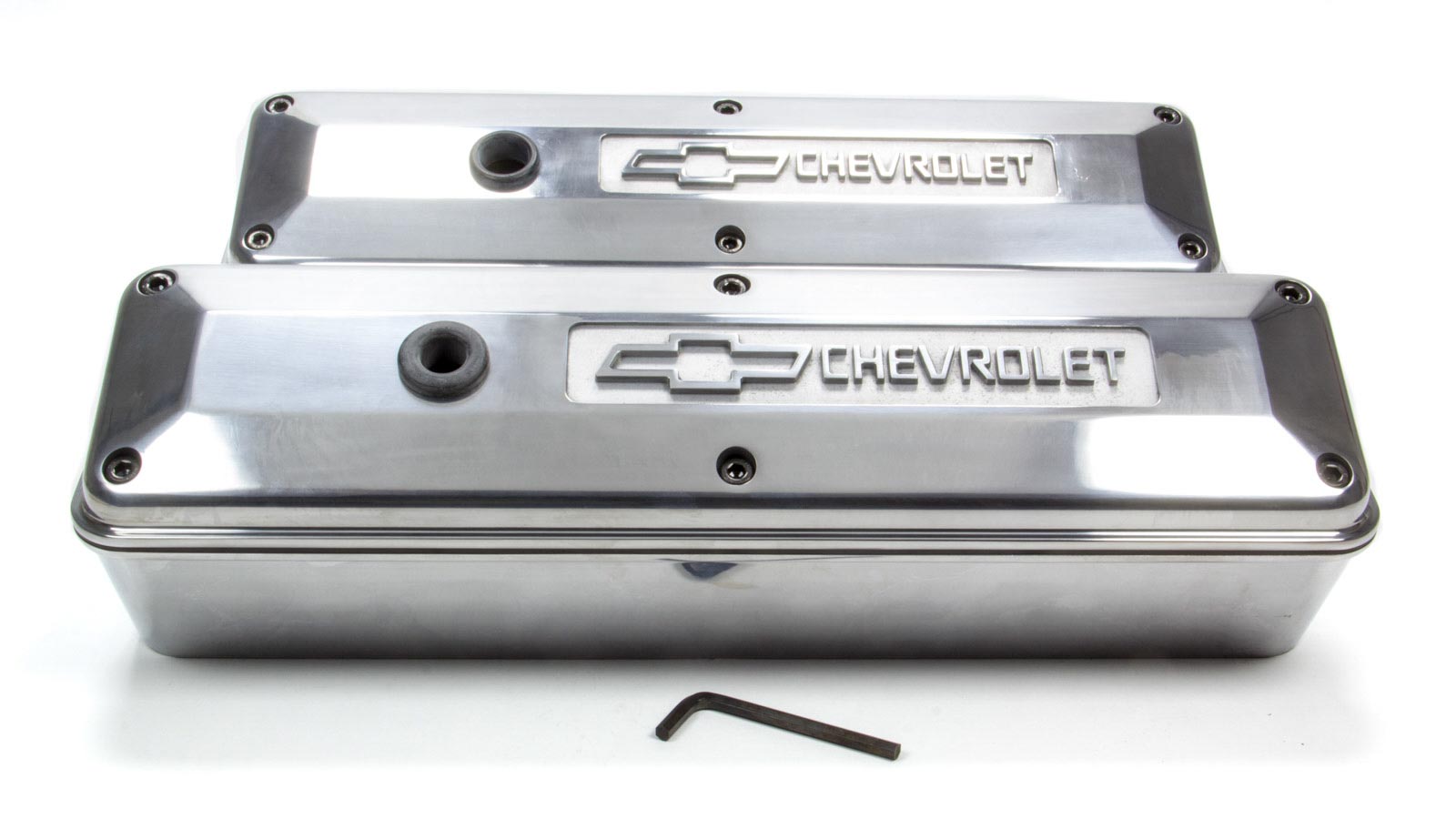 Pair Proform 141-142 Big Block Chevy Aluminum Tall Polished Valve Covers